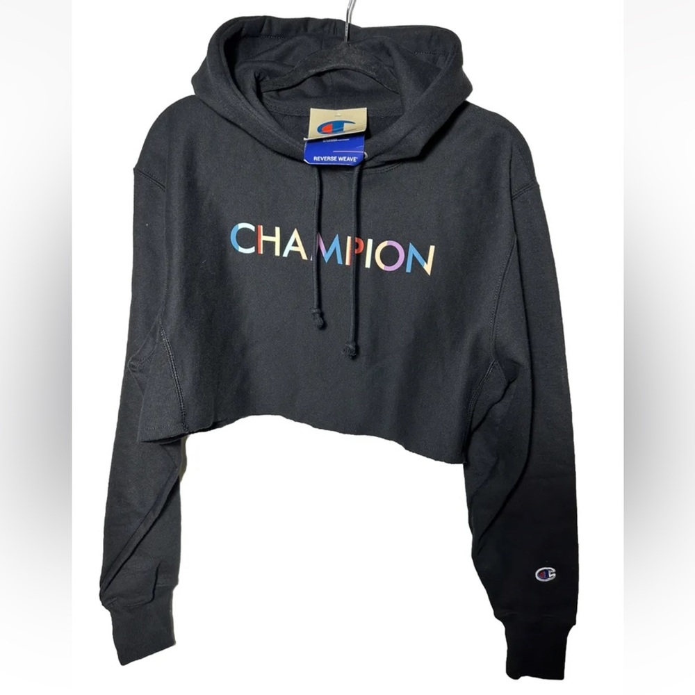 Champion Reverse Weave Heavy Weight Women’s Crop Top Hoodie Size XS